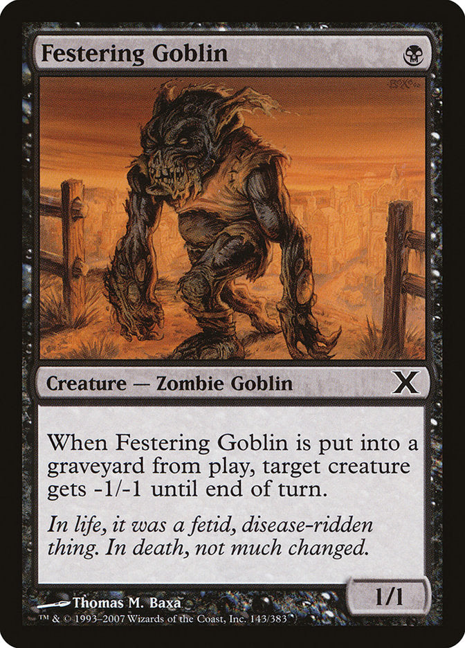 Festering Goblin [Tenth Edition] | Cracking-Singles