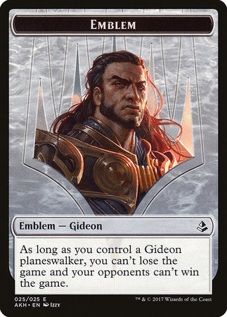 Emblem - Gideon of the Trials [Amonkhet Tokens] | Cracking-Singles