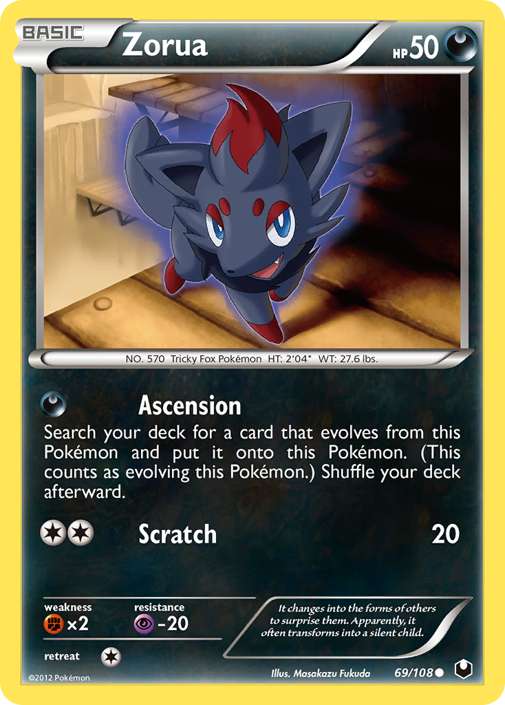 Zorua (69/108) [Black & White: Dark Explorers] | Cracking-Singles