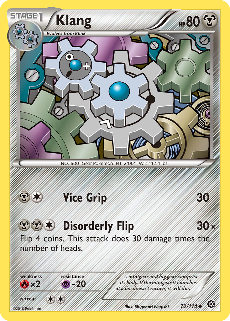 Klang (72/114) [XY: Steam Siege] | Cracking-Singles