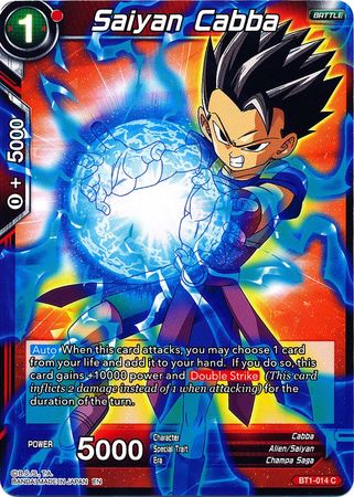 Saiyan Cabba (Alternate Art) [BT1-014] | Cracking-Singles