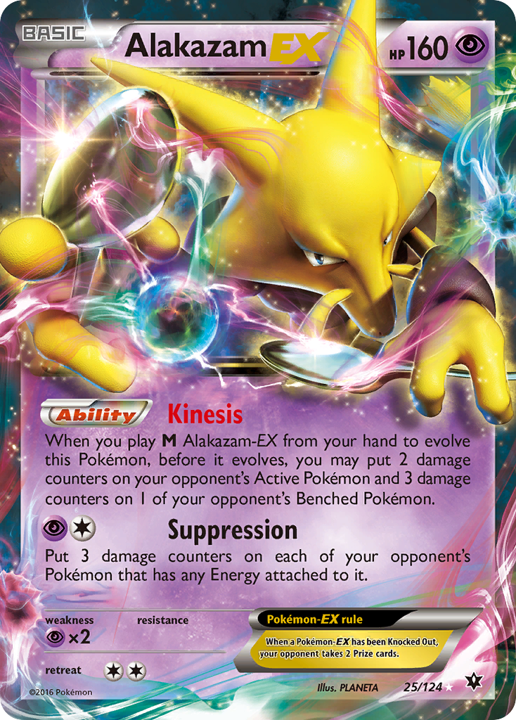 Alakazam EX (25/124) [XY: Fates Collide] | Cracking-Singles