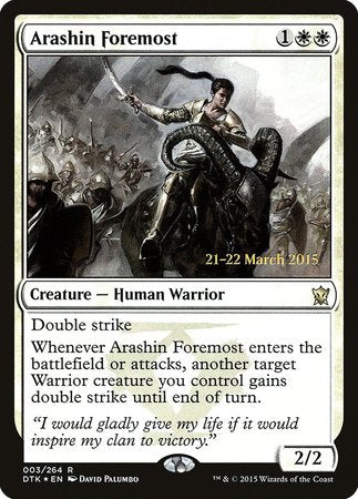 Arashin Foremost [Dragons of Tarkir Promos] | Cracking-Singles