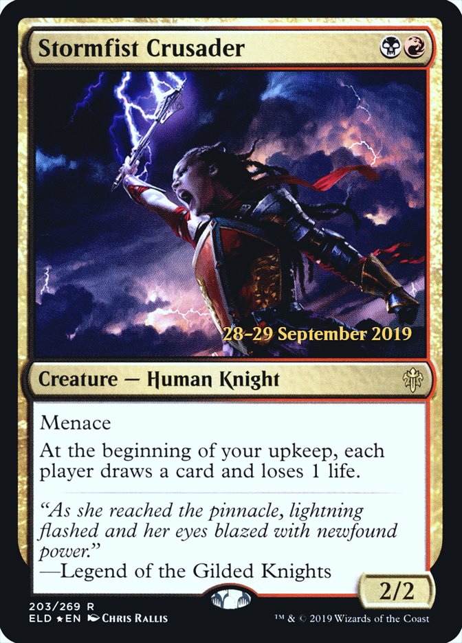 Stormfist Crusader  [Throne of Eldraine Prerelease Promos] | Cracking-Singles