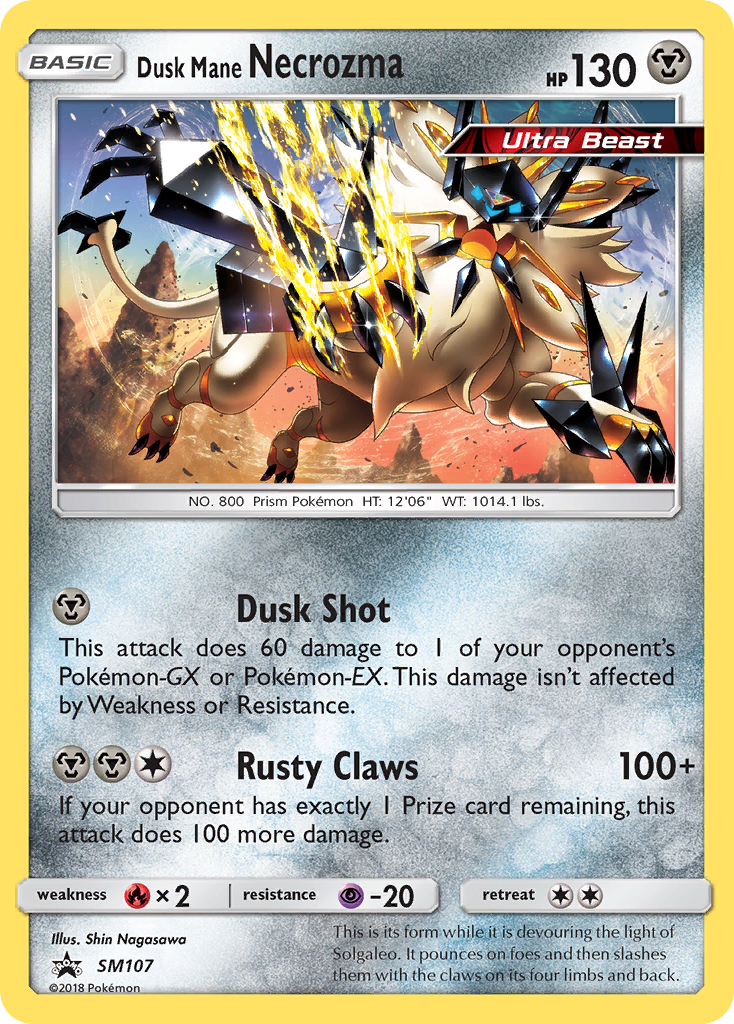 Dusk Mane Necrozma (SM107) [Sun & Moon: Black Star Promos] | Cracking-Singles