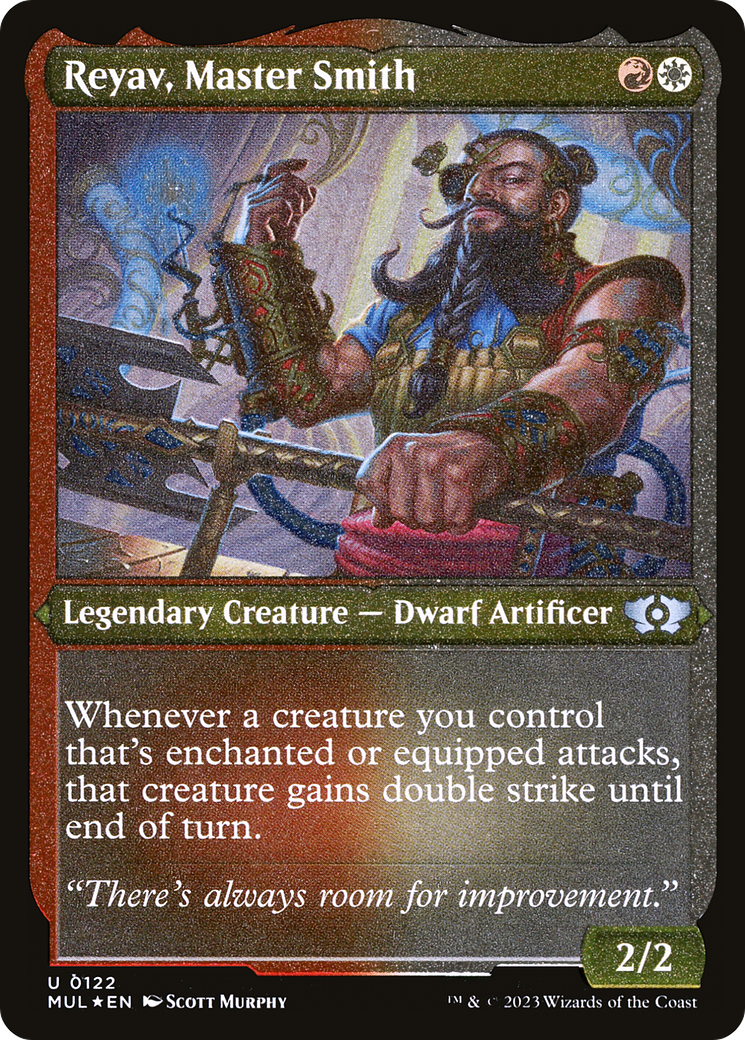 Reyav, Master Smith (Foil Etched) [Multiverse Legends] | Cracking-Singles