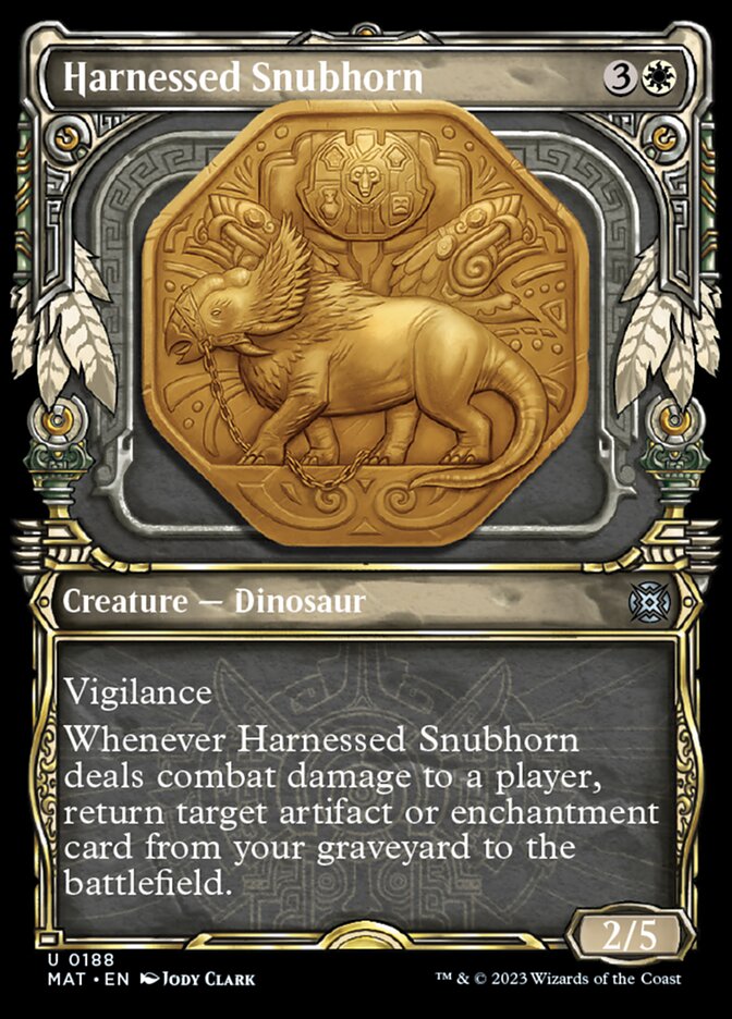 Harnessed Snubhorn (Showcase Halo Foil) [March of the Machine: The Aftermath] | Cracking-Singles