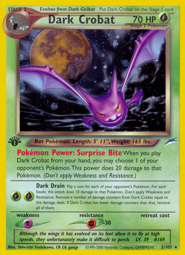 Dark Crobat (2/105) [Neo Destiny 1st Edition] | Cracking-Singles