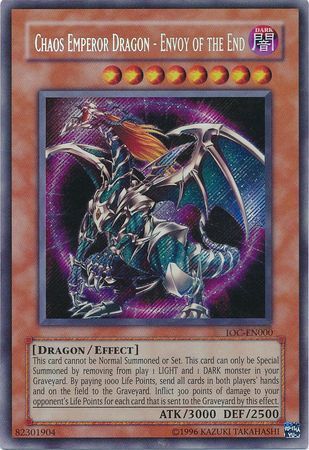 Chaos Emperor Dragon - Envoy of the End [IOC-EN000] Secret Rare | Cracking-Singles