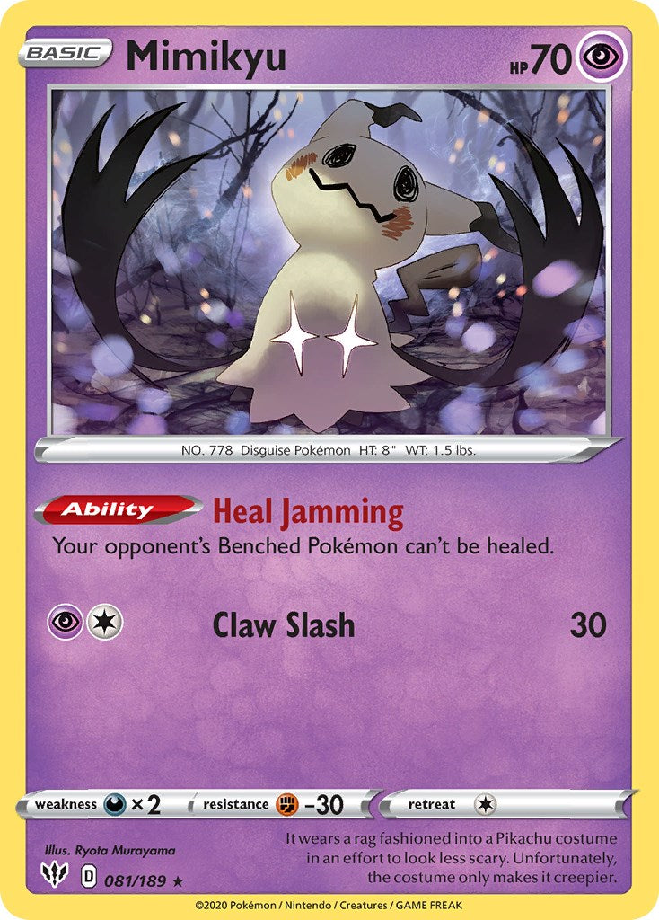 Mimikyu (081/189) (Cosmos Holo) [Sword & Shield: Darkness Ablaze] | Cracking-Singles