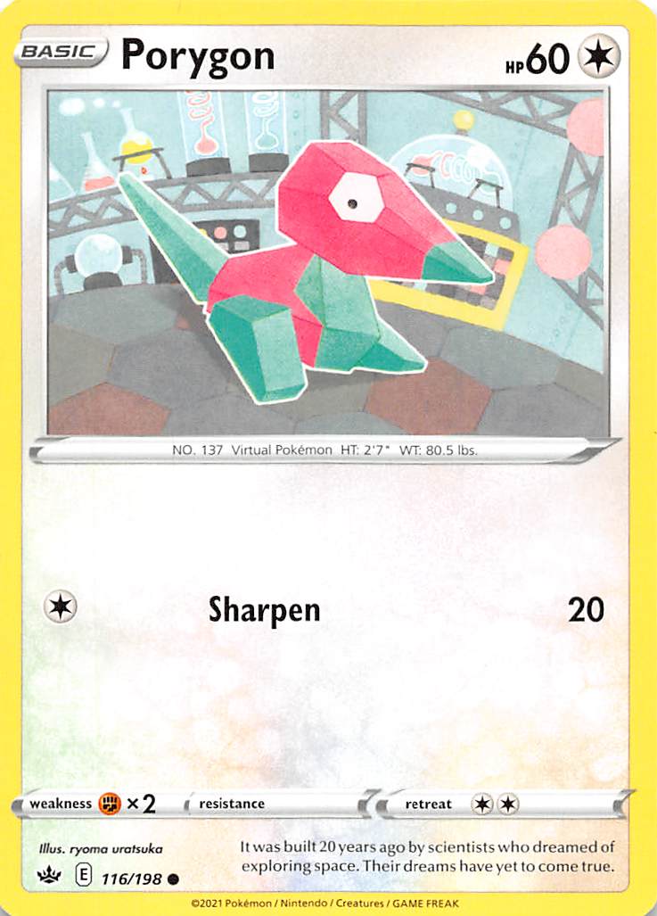 Porygon (116/198) [Sword & Shield: Chilling Reign] | Cracking-Singles