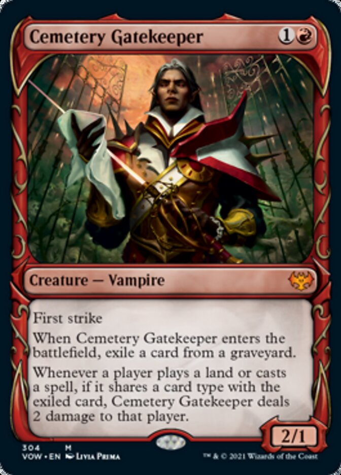 Cemetery Gatekeeper (Showcase Fang Frame) [Innistrad: Crimson Vow] | Cracking-Singles