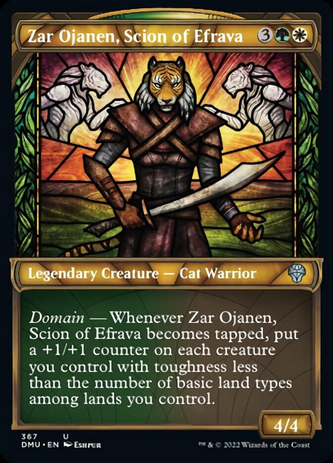 Zar Ojanen, Scion of Efrava (Showcase Textured) [Dominaria United] | Cracking-Singles