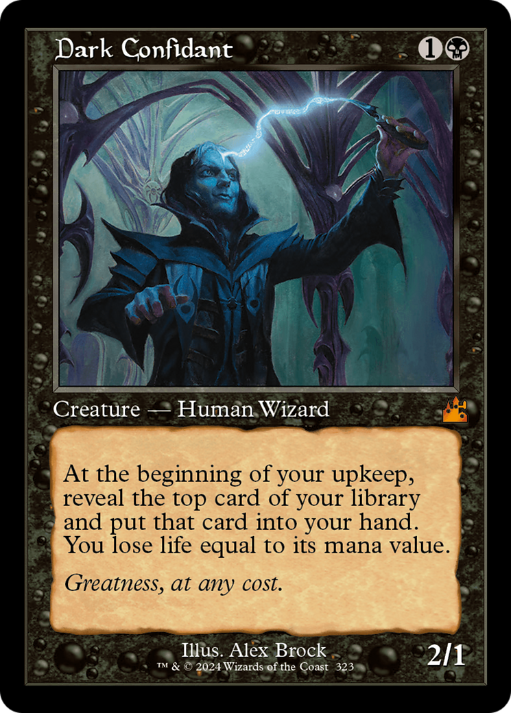 Dark Confidant (Retro Frame) [Ravnica Remastered] | Cracking-Singles