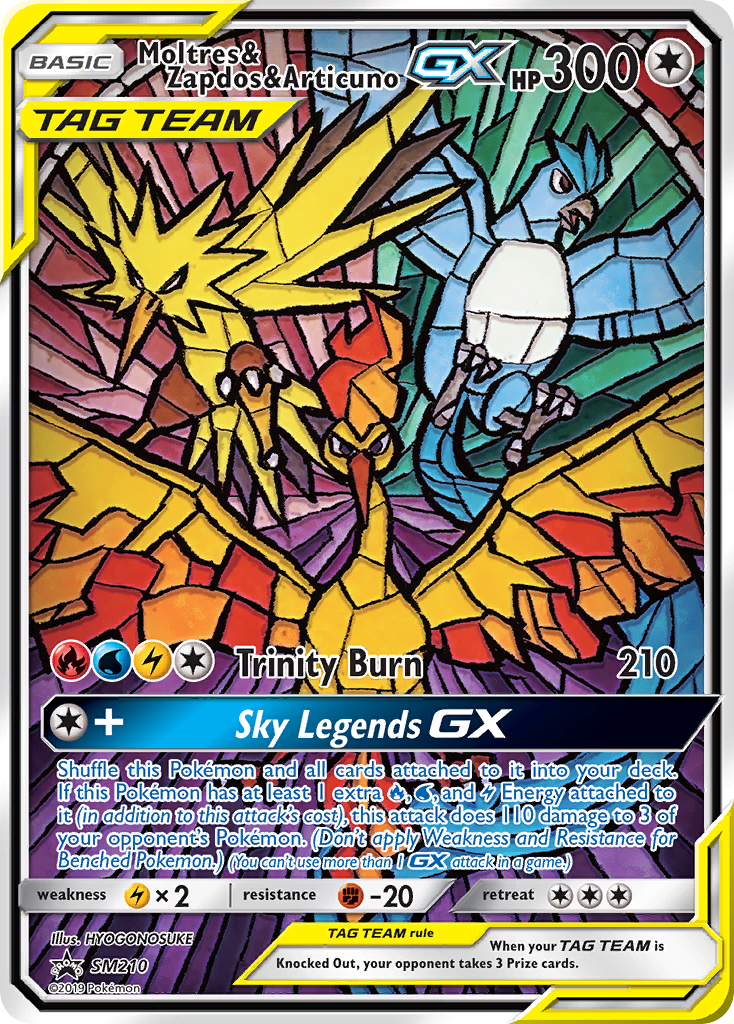 Moltres & Zapdos & Articuno GX (SM210) [Sun & Moon: Black Star Promos] | Cracking-Singles