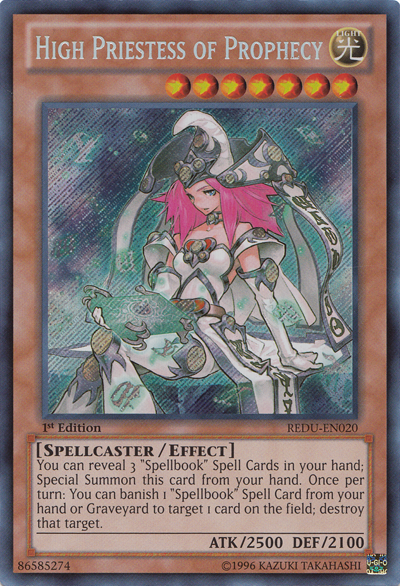 High Priestess of Prophecy [REDU-EN020] Secret Rare | Cracking-Singles