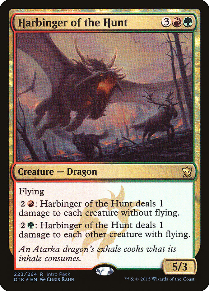 Harbinger of the Hunt (Intro Pack) [Dragons of Tarkir Promos] | Cracking-Singles