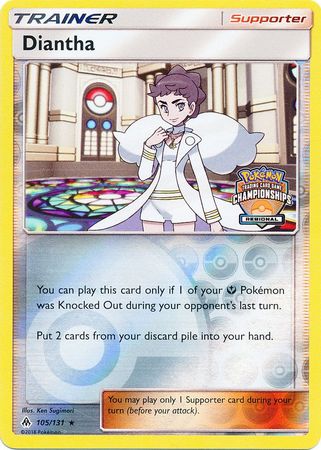 Diantha (105/131) (Regional Championship Promo) [Sun & Moon: Forbidden Light] | Cracking-Singles