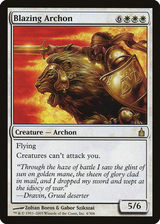 Blazing Archon [Ravnica: City of Guilds] | Cracking-Singles