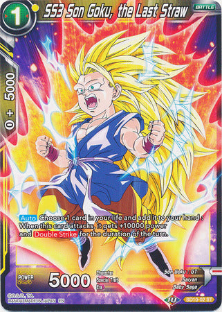 SS3 Son Goku, the Last Straw (Starter Deck - Parasitic Overlord) [SD10-02] | Cracking-Singles