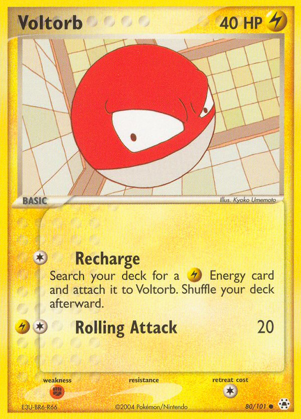 Voltorb (80/101) [EX: Hidden Legends] | Cracking-Singles