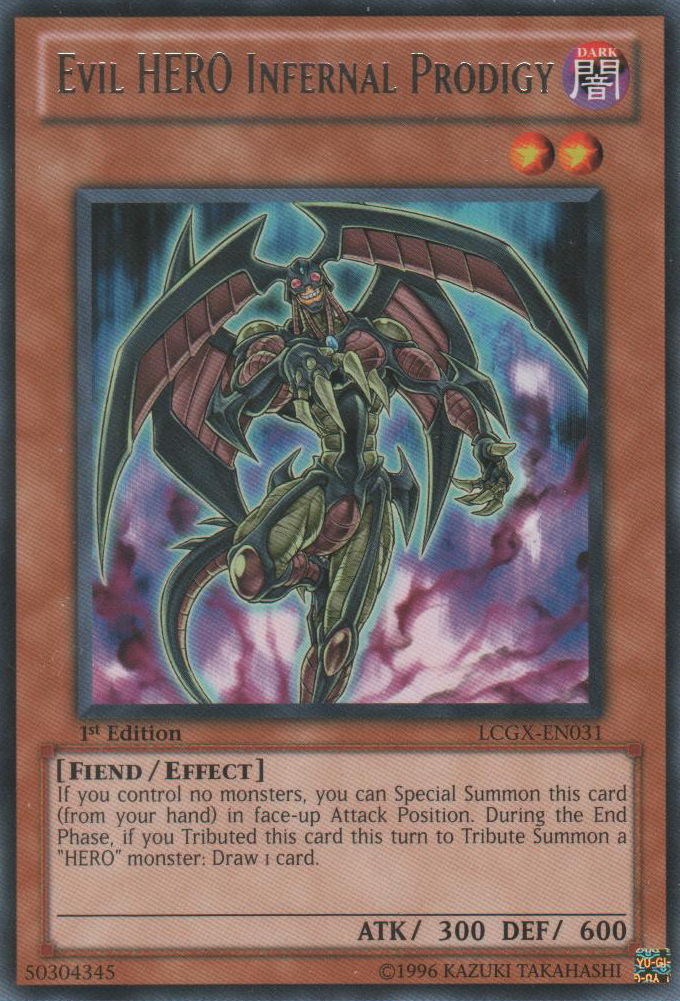 Evil HERO Infernal Prodigy [LCGX-EN031] Rare | Cracking-Singles