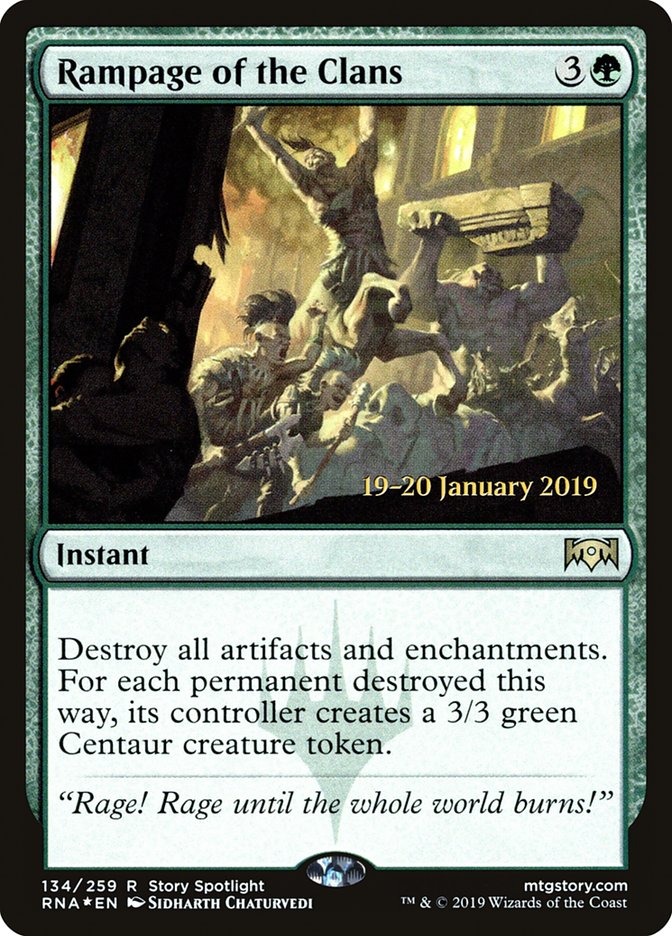 Rampage of the Clans [Ravnica Allegiance Prerelease Promos] | Cracking-Singles