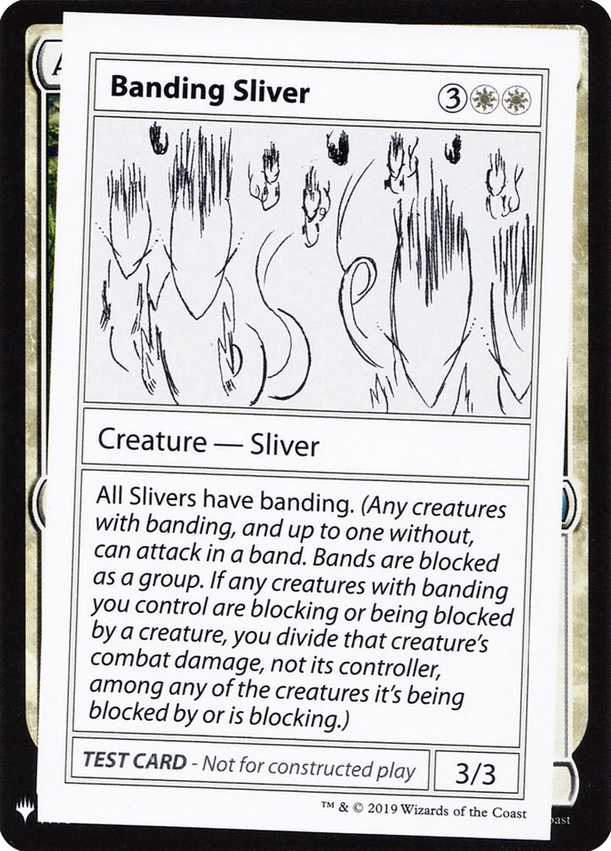 Banding Sliver [Mystery Booster Playtest Cards] | Cracking-Singles