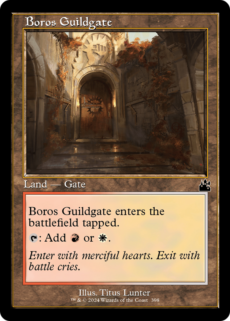 Boros Guildgate (Retro Frame) [Ravnica Remastered] | Cracking-Singles