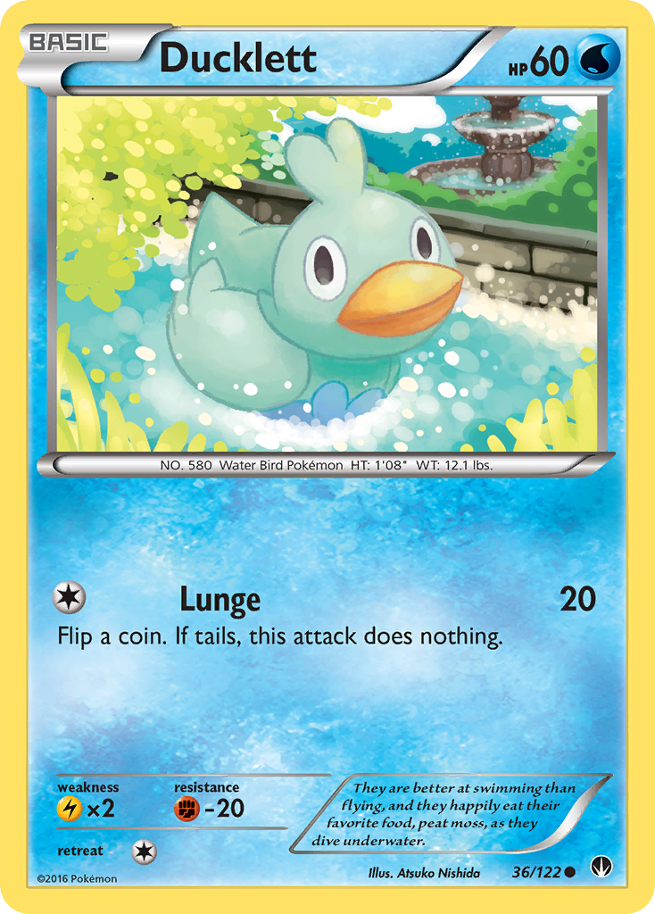 Ducklett (36/122) [XY: BREAKpoint] | Cracking-Singles