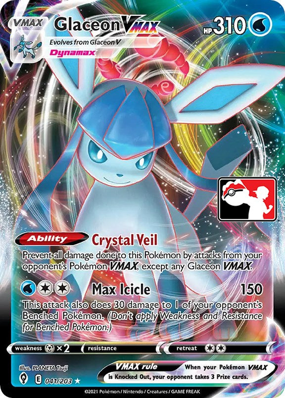 Glaceon VMAX (041/203) [Prize Pack Series One] | Cracking-Singles