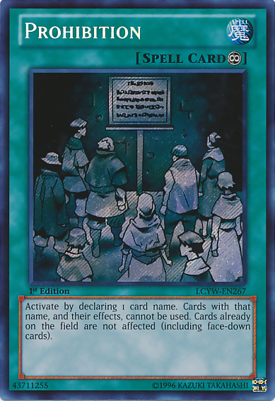 Prohibition [LCYW-EN267] Secret Rare | Cracking-Singles