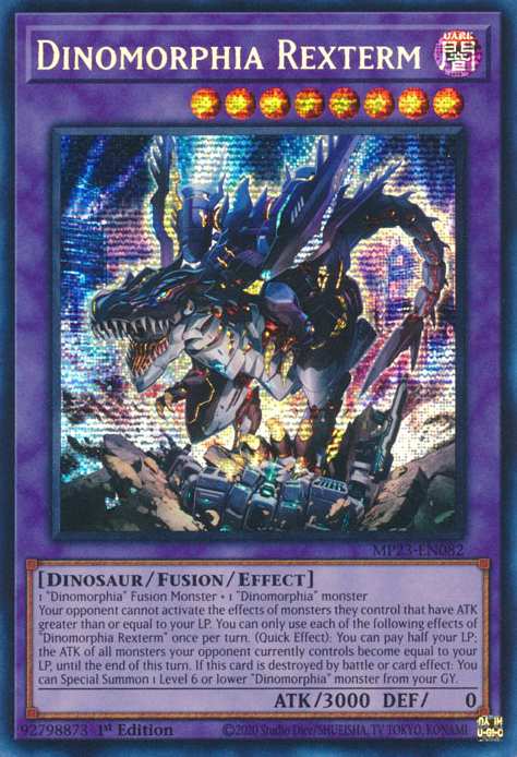 Dinomorphia Rexterm [MP23-EN082] Prismatic Secret Rare | Cracking-Singles