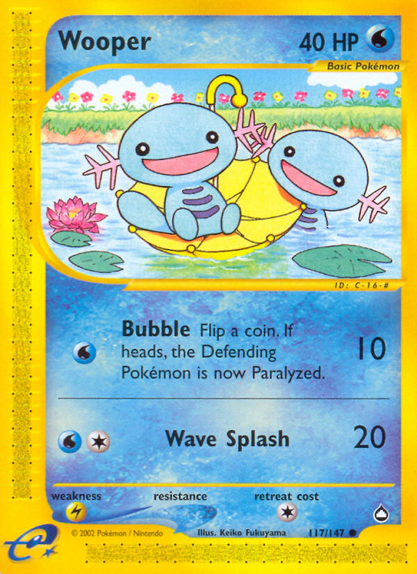 Wooper (117/147) [Aquapolis] | Cracking-Singles