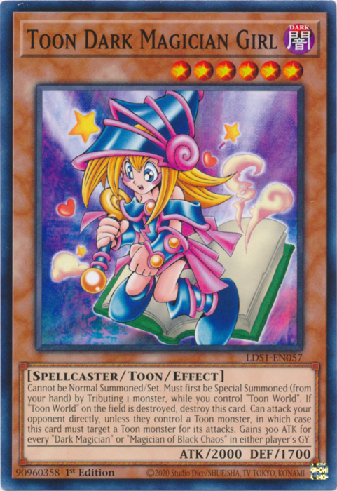 Toon Dark Magician Girl [LDS1-EN057] Common | Cracking-Singles