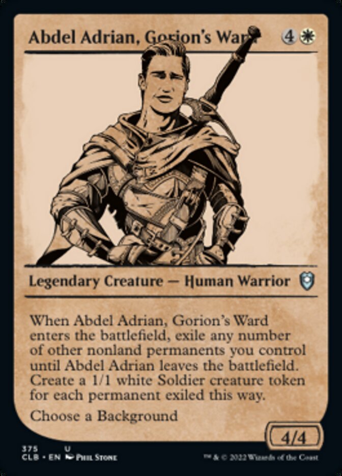 Abdel Adrian, Gorion's Ward (Showcase) [Commander Legends: Battle for Baldur's Gate] | Cracking-Singles