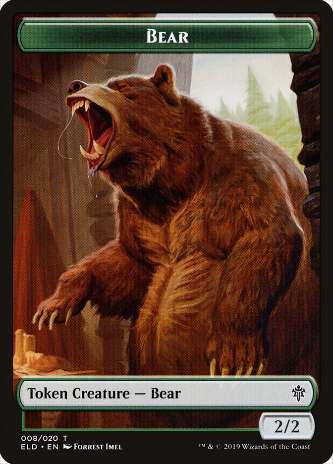 Bear [Throne of Eldraine Tokens] | Cracking-Singles