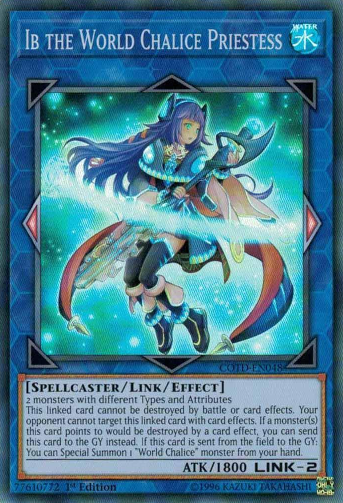 Ib the World Chalice Priestess [COTD-EN048] Super Rare | Cracking-Singles