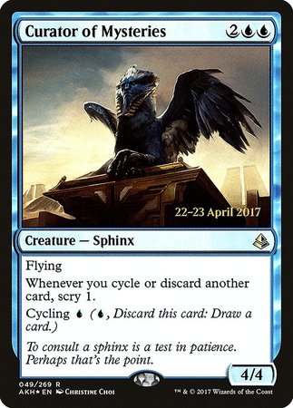 Curator of Mysteries [Amonkhet Prerelease Promos] | Cracking-Singles