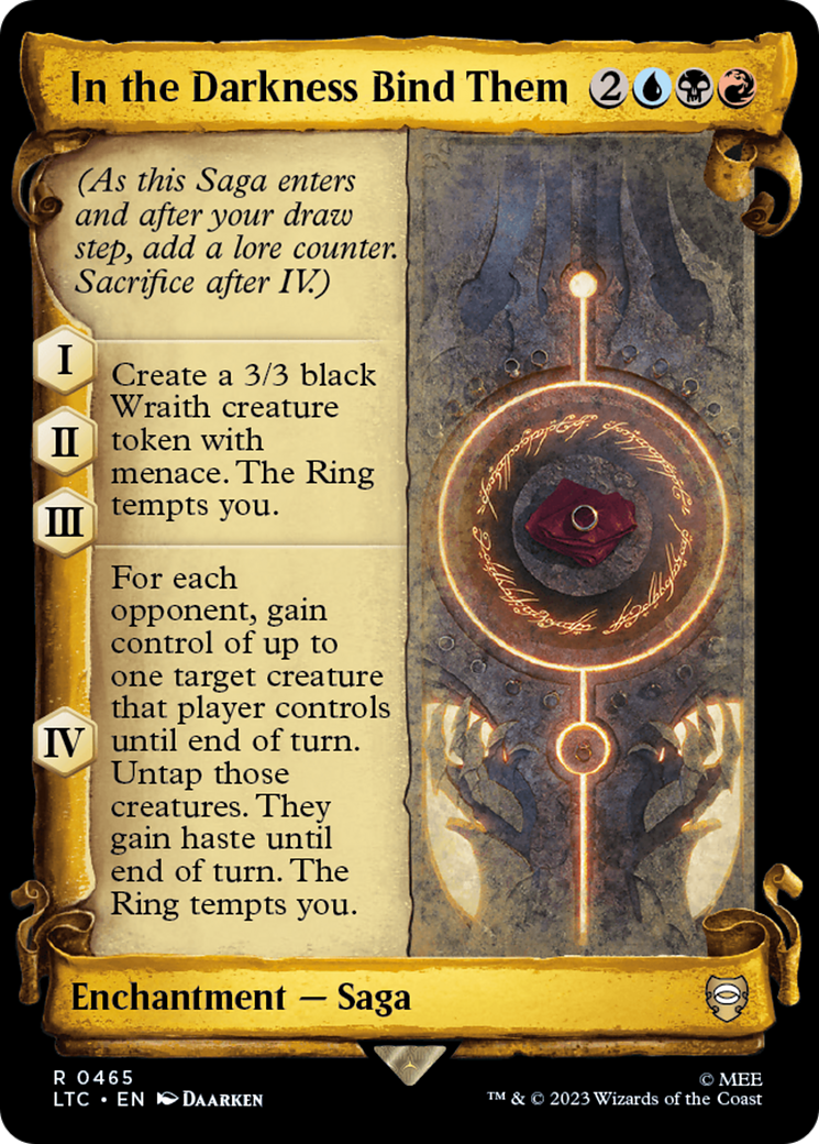 In the Darkness Bind Them [The Lord of the Rings: Tales of Middle-Earth Commander Showcase Scrolls] | Cracking-Singles