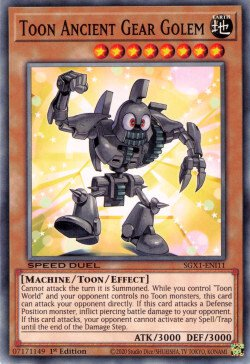 Toon Ancient Gear Golem [SGX1-ENI11] Common | Cracking-Singles