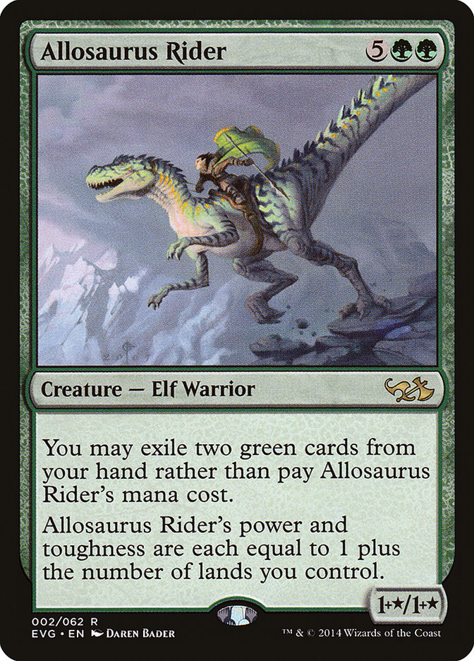 Allosaurus Rider (Elves vs. Goblins) [Duel Decks Anthology] | Cracking-Singles