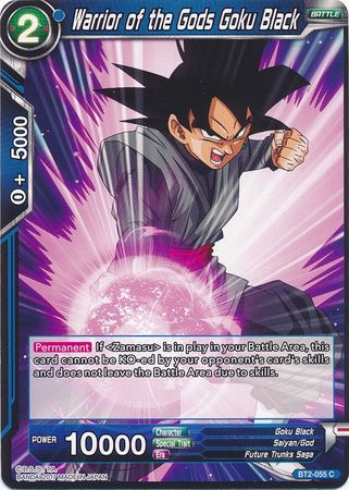 Warrior of the Gods Goku Black [BT2-055] | Cracking-Singles