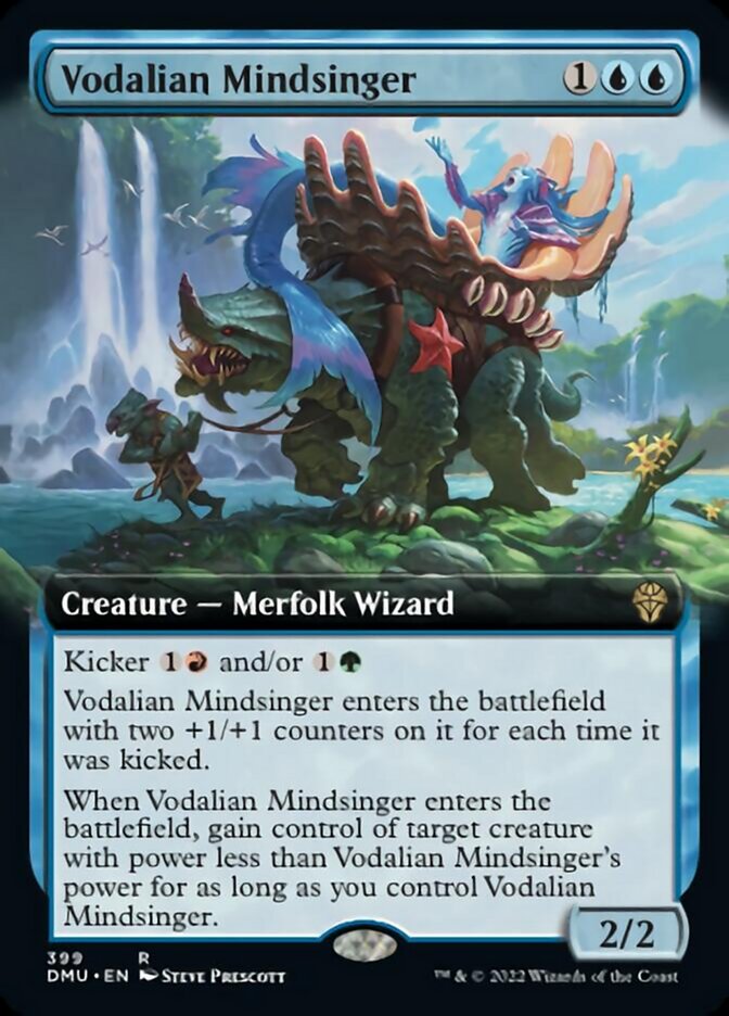 Vodalian Mindsinger (Extended Art) [Dominaria United] | Cracking-Singles