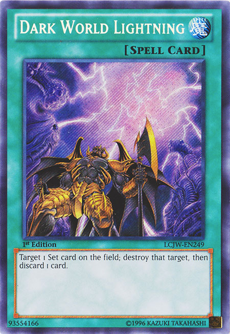 Dark World Lightning [LCJW-EN249] Secret Rare | Cracking-Singles