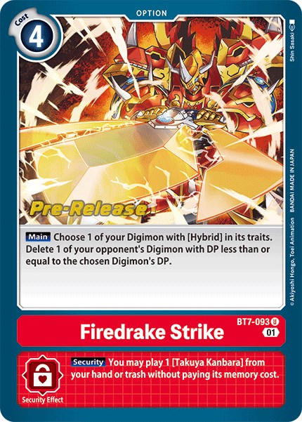 Firedrake Strike [BT7-093] [Next Adventure Pre-Release Cards] | Cracking-Singles