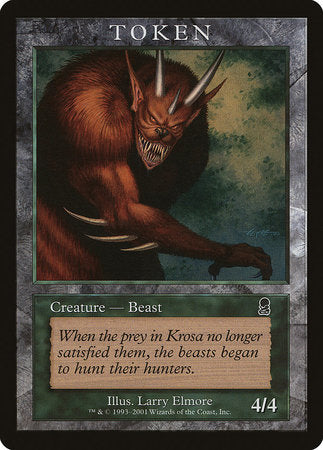 Beast Token (Odyssey) [Magic Player Rewards 2001] | Cracking-Singles