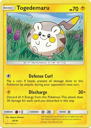 Togedemaru (26/30) [Sun & Moon: Trainer Kit - Alolan Raichu] | Cracking-Singles