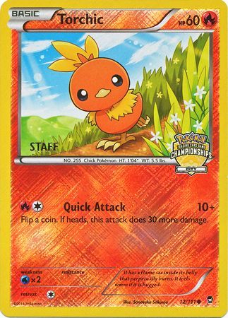 Torchic (12/111) (City Championship Promo Staff) [XY: Furious Fists] | Cracking-Singles