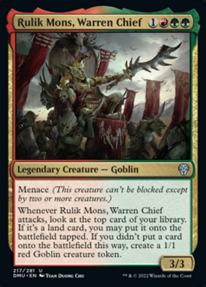 Rulik Mons, Warren Chief [Dominaria United] | Cracking-Singles